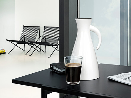 Weiße Kaffee Isolierkanne