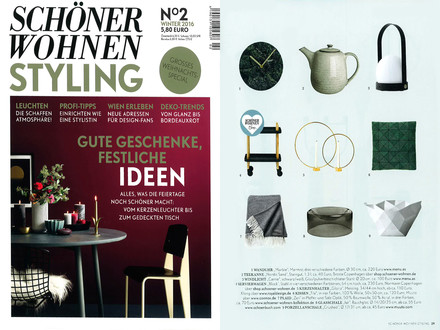Schöner Wohnen Styling Dezember 2016 Inhalt