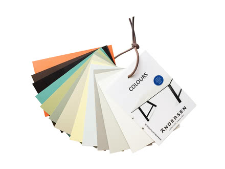 Stoff-, Material- und Farbmuster im Shop