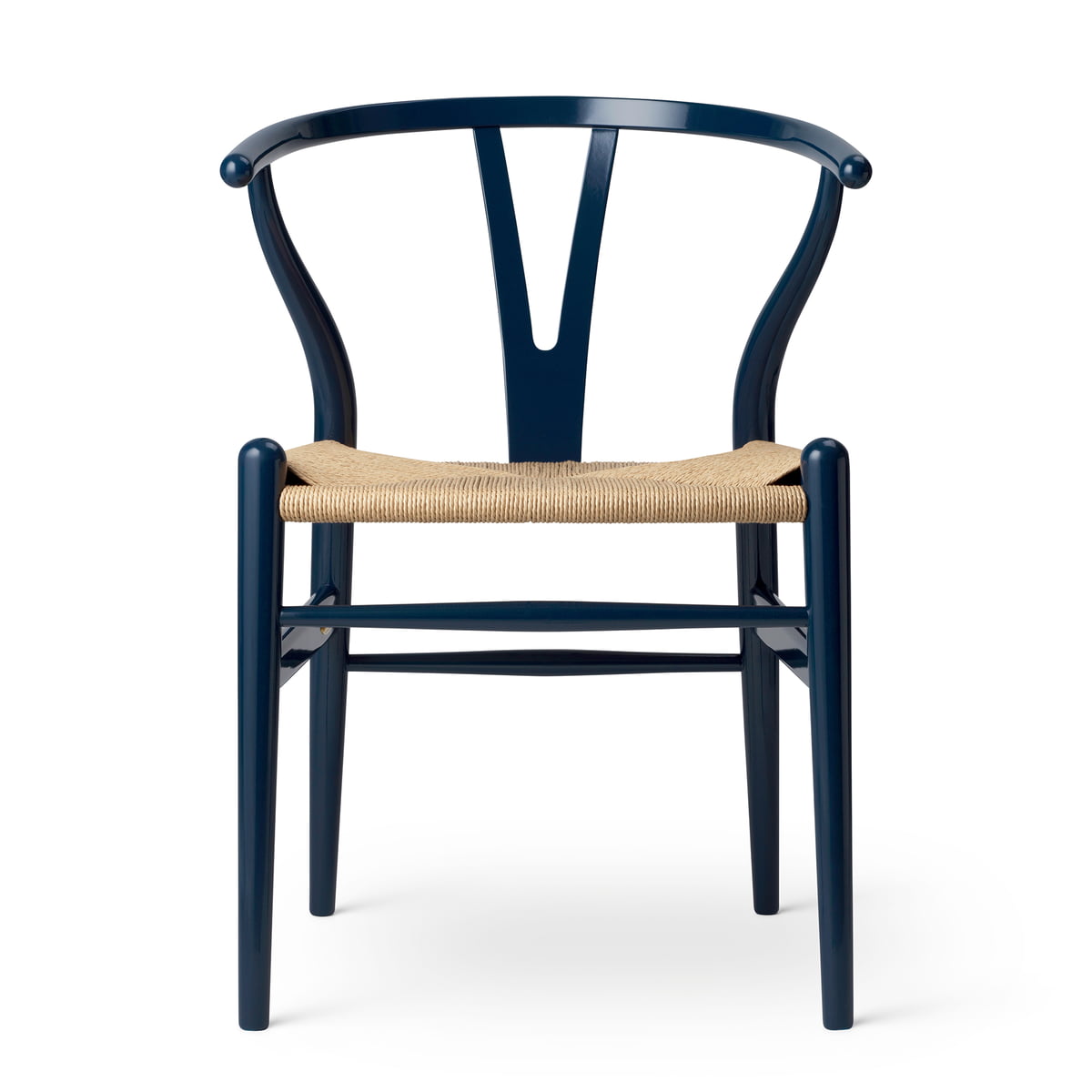 carl hansen  ch24 wishbone chair soft black  naturgeflecht limited  edition
