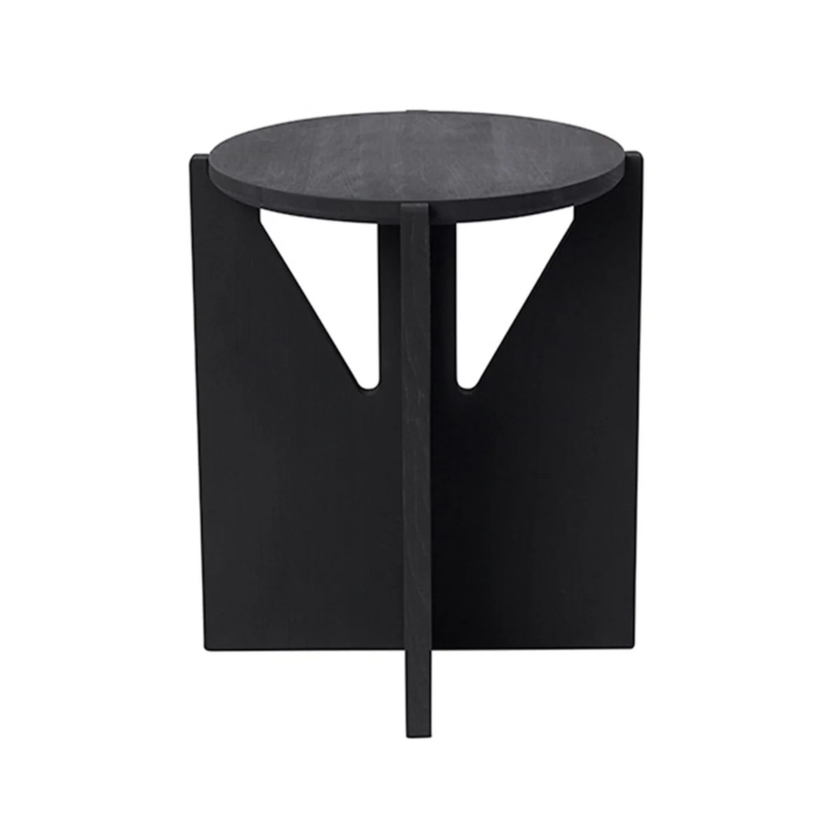 Kristina Dam Studio – Hocker, Ø 36 cm H 42 cm, schwarz