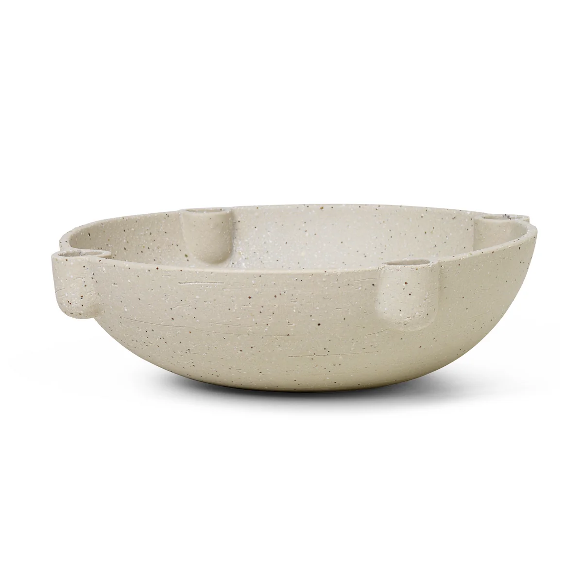 Ferm Living – Bowl Keramik Kerzenständer, Ø 27 x H 6,8 cm, hellgrau Ferm Living – Bowl Keramik Kerzenständer, Ø 27 x H 6,8 cm, hellgrau
