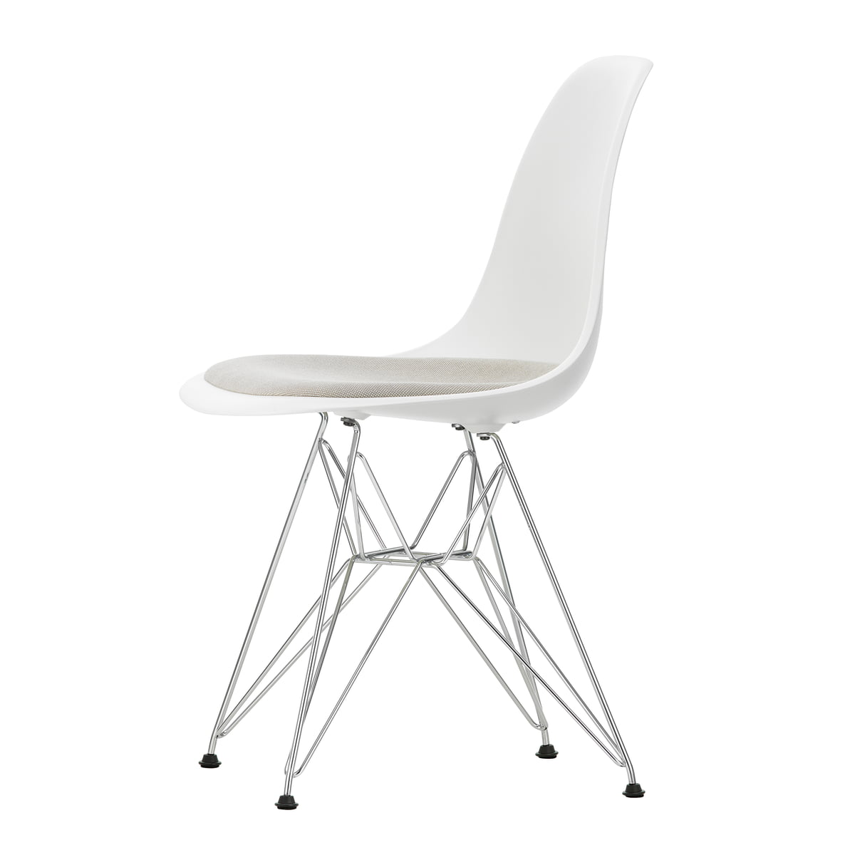 Sitzkissen Nappa Leder für Vitra Plastic Side Chair Quarz, TAFF by