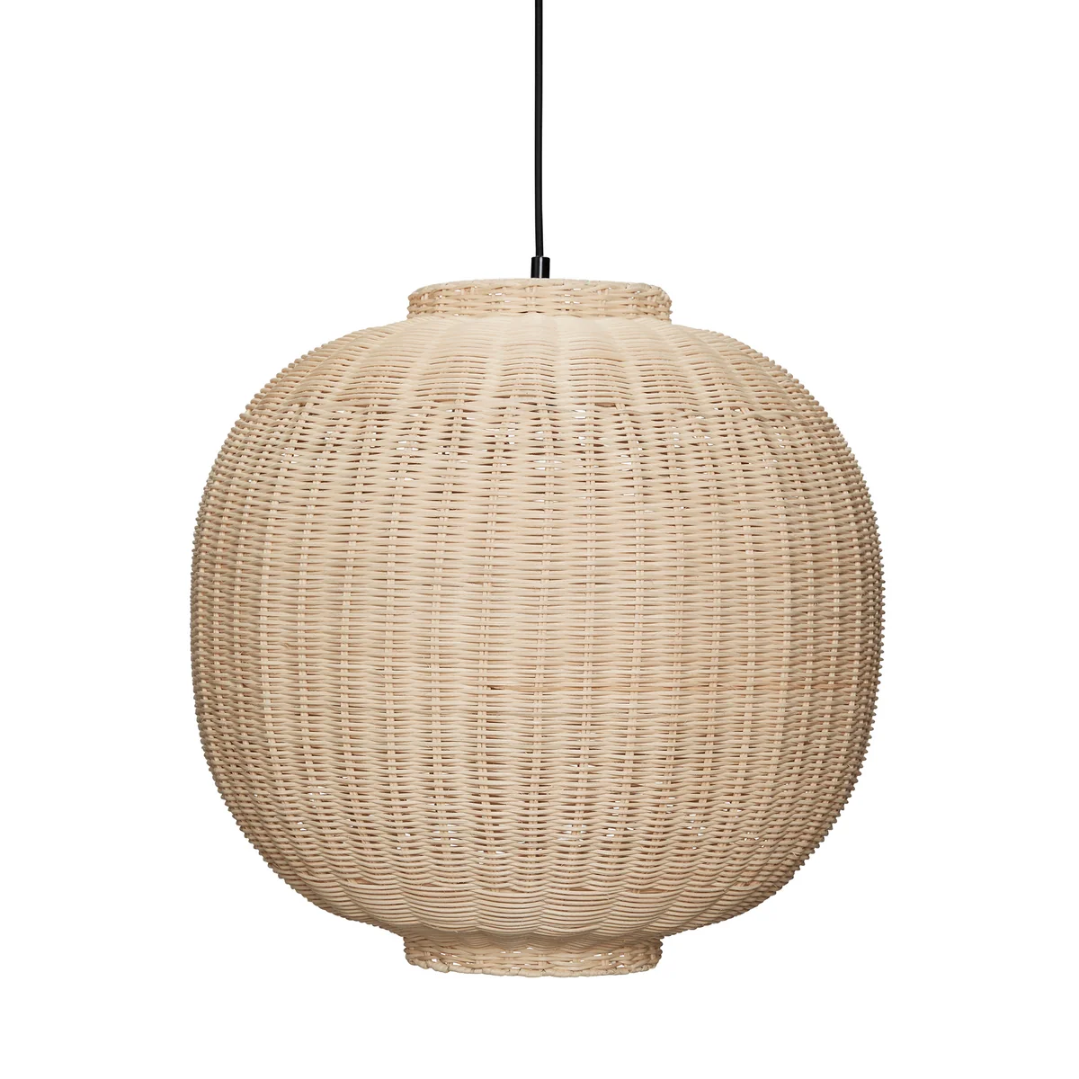 Hübsch Interior – Chand Pendelleuchte, H 43 x Ø 45 cm, rattan