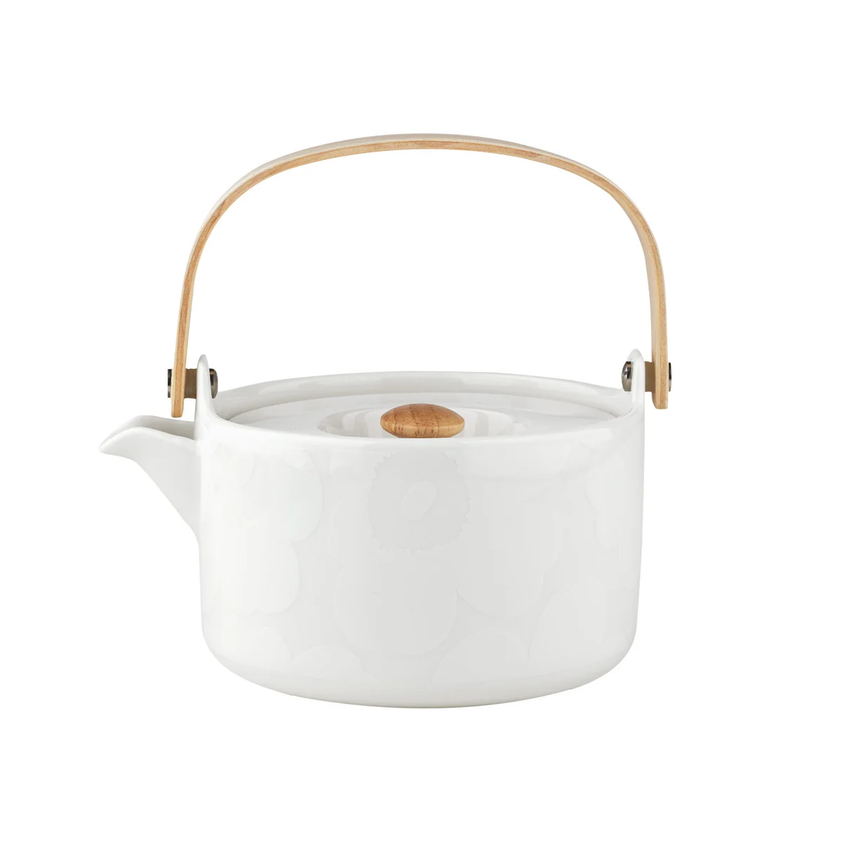 Marimekko – Oiva Unikko Teekanne, 700 ml, weiß Marimekko – Oiva Unikko Teekanne, 700 ml, weiß