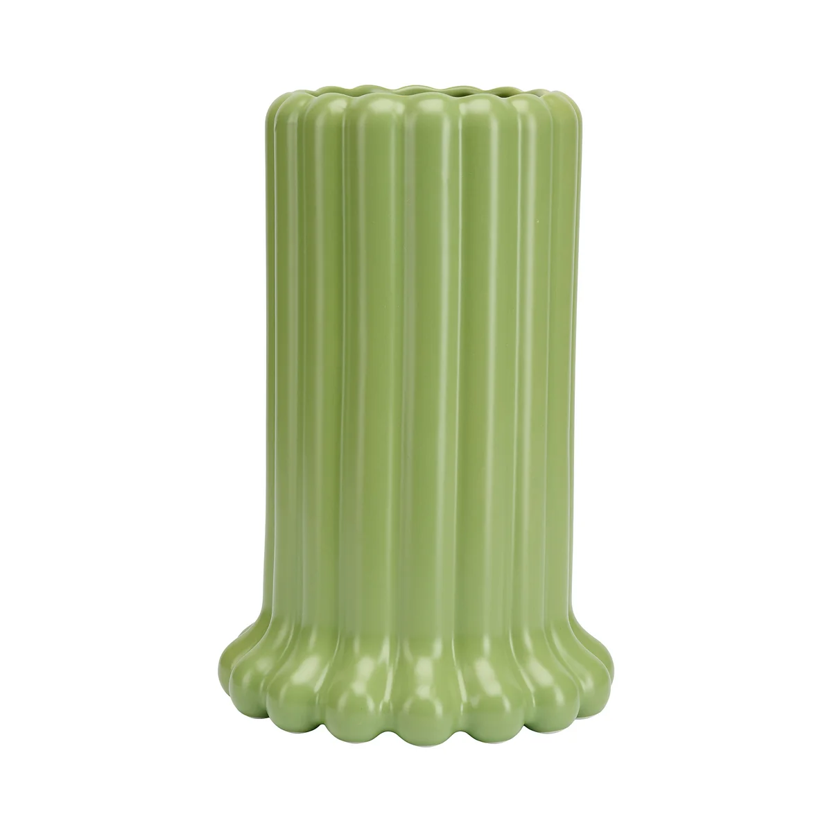 Design Letters – Tubular Vase, H 24 cm, green tendril
