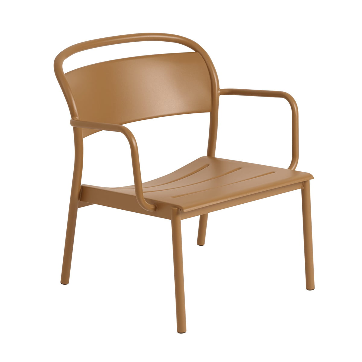 Muuto – Linear Steel Armchair, burnt orange RAL 8001