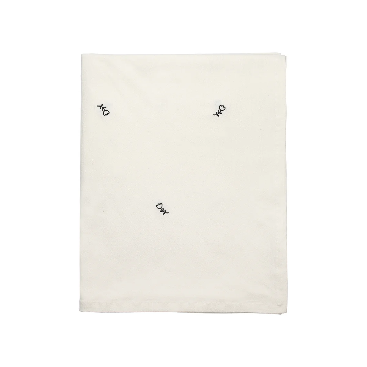 Broste Copenhagen - Mai Tischdecke 160 x 300 cm, schwarz / off-white