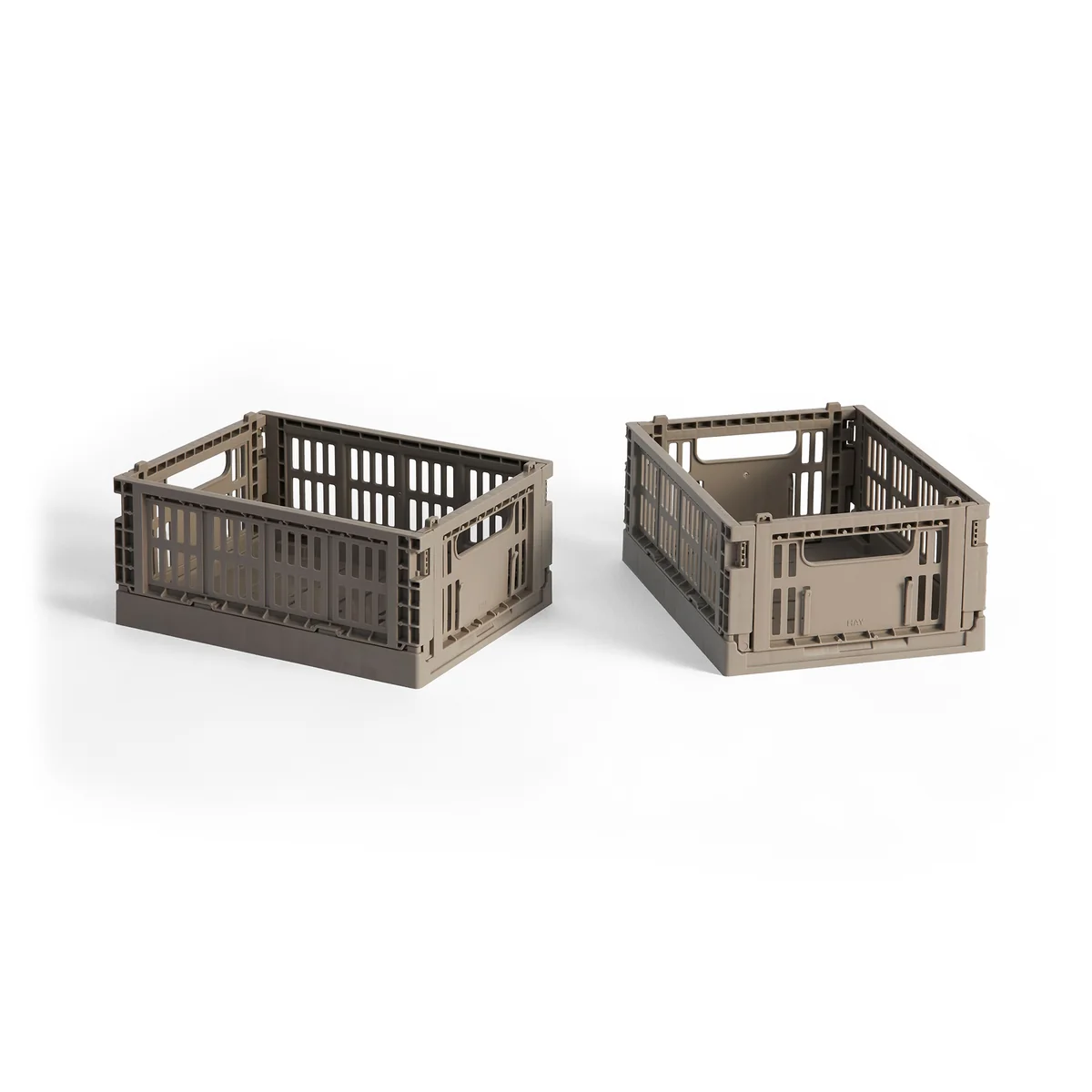 HAY – Colour Crate Korb Mini, 17 x 13 cm, warm grey, recycled (2er-Set) HAY – Colour Crate Korb Mini, 17 x 13 cm, warm grey, recycled (2er-Set)