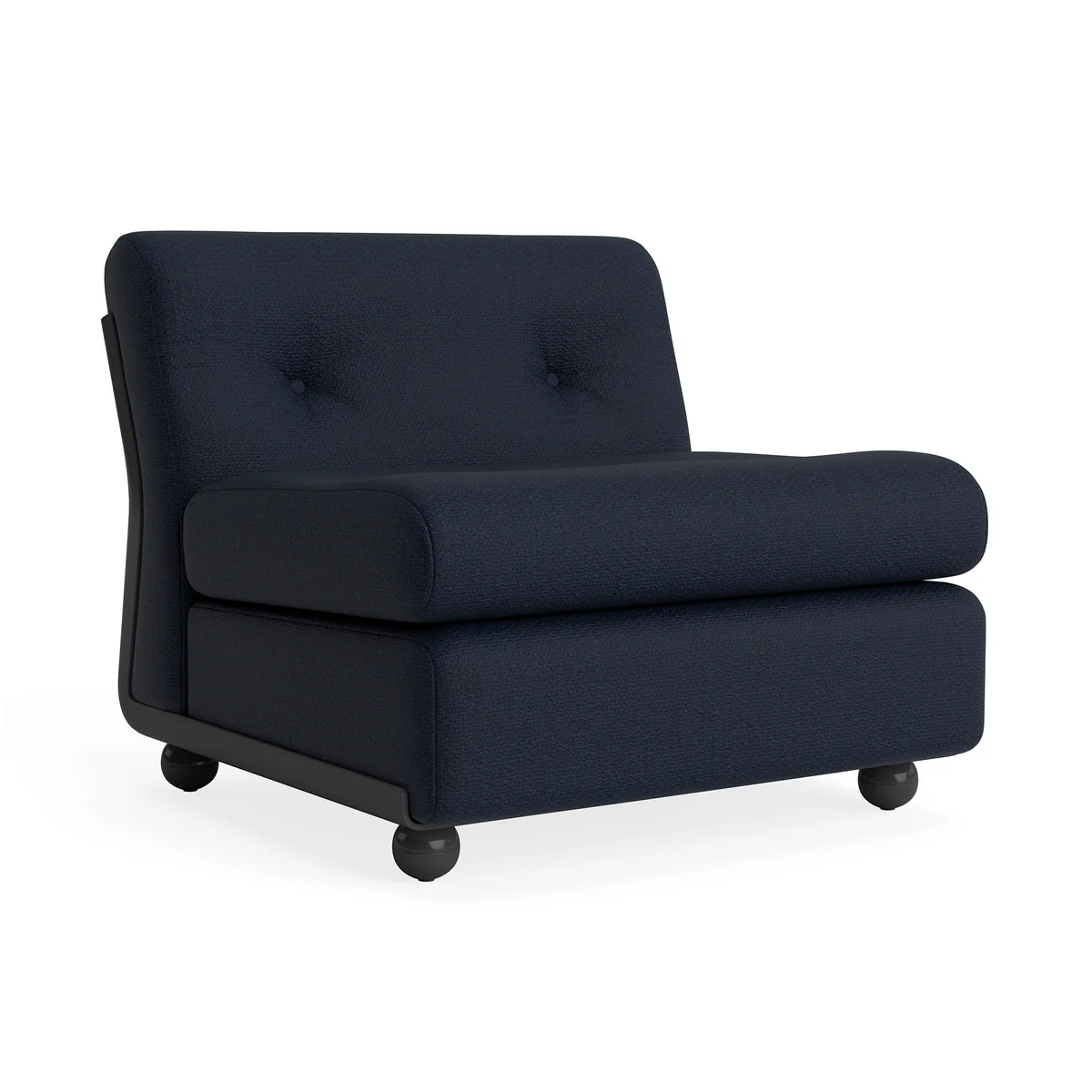 HAY – Amanta 1 Sitzer Sofa, anthrazit / blauschwarz (HAY Maglia)