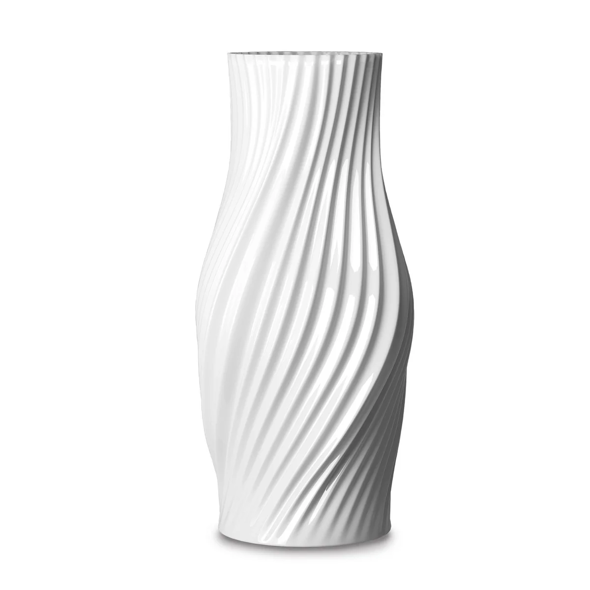Lyngby Porcelæn – Twist Vase H 31 cm, weiß Lyngby Porcelæn – Twist Vase H 31 cm, weiß