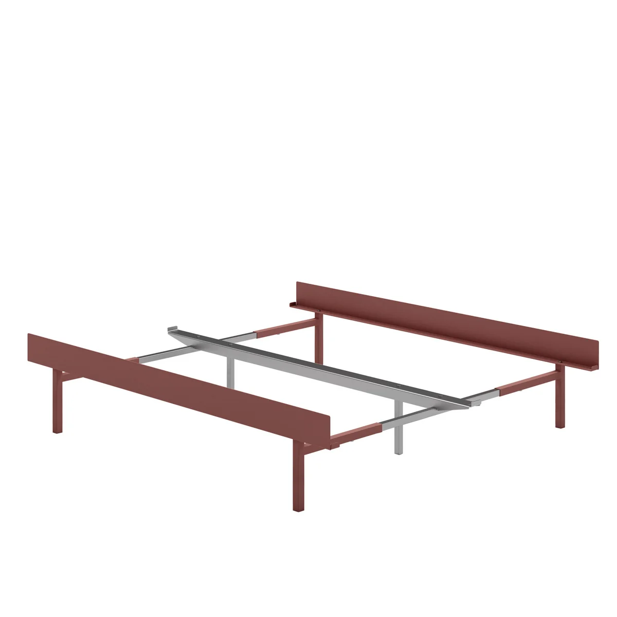 Moebe - Bett, 90 - 180 cm, H 39 cm / dusty rose