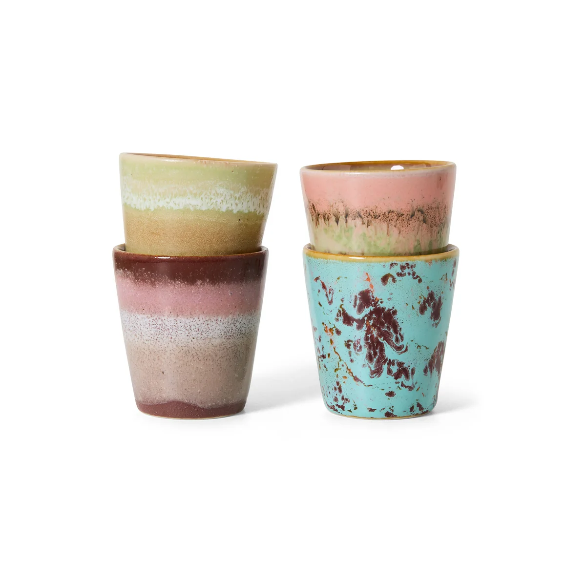 HKliving – 70’s Espressobecher, ristretto, futurism (4er-Set) HKliving – 70’s Espressobecher, ristretto, futurism (4er-Set)