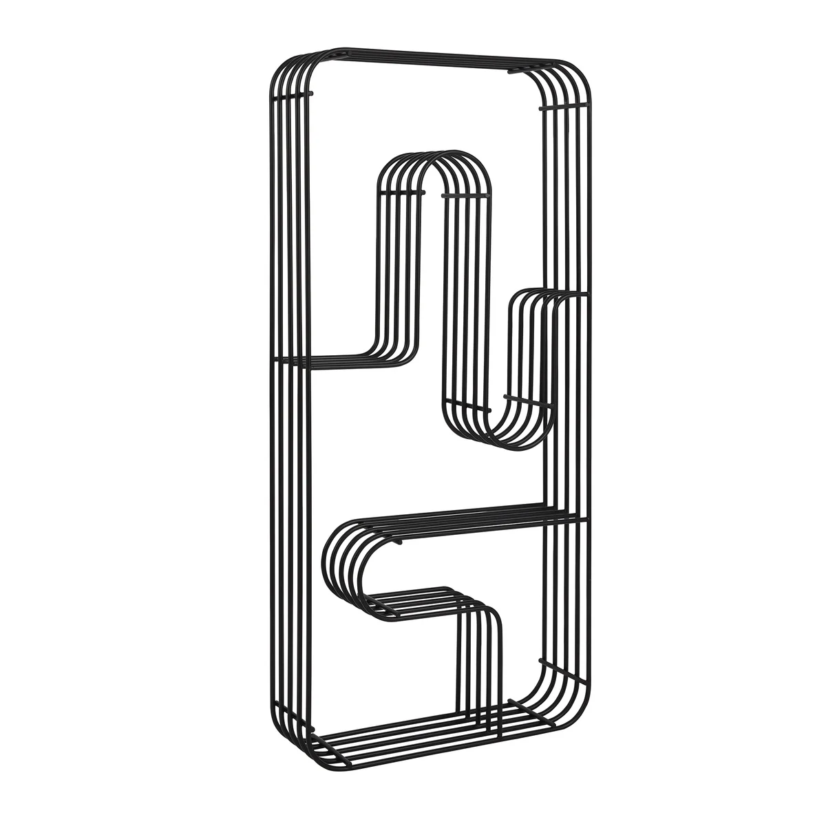 AYTM – Curva Wandregal rechteckig, schwarz AYTM – Curva Wandregal rechteckig, schwarz