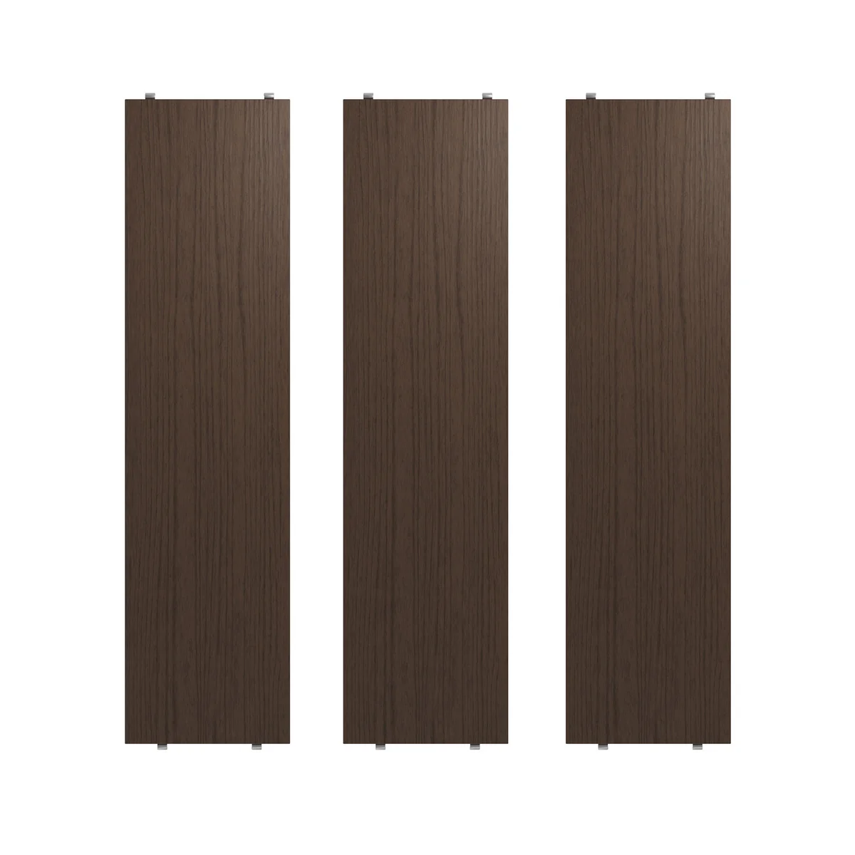 String - Regalboden 78 x 20 cm (3er-Pack), Eiche dunkel