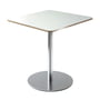 Lapalma - Brio Tisch, Höhe: 73-100 cm, 60x60 cm, weiß laminiert