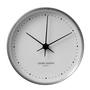 Georg Jensen - Henning Koppel Wanduhr Ø 22 cm, Edelstahl / weiß