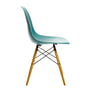 Vitra - Eames Plastic Side Chair DSW, Ahorn gelblich / ocean (Filzgleiter weiß)