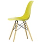 Vitra - Eames Plastic Side Chair DSW RE, Ahorn gelblich / senf (Filzgleiter weiß)