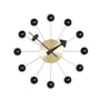 Vitra - Ball Clock, schwarz / messing