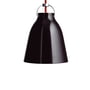 Fritz Hansen - Caravaggio P1 Pendelleuchte glänzend, schwarz, Kabel rot