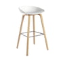 Hay - About A Stool AAS 32 H 75 cm, Eiche geseift / Edelstahl / white 2.0