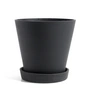 HAY - Blumentopf mit Untersetzer XL, schwarz