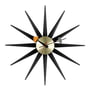 Vitra - Sunburst Clock, schwarz/ messing