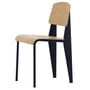 Vitra - Prouvé Standard Stuhl, Eiche natur / tiefschwarz (Filzgleiter)