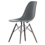 Vitra - Eames Plastic Side Chair DSW, Ahorn dunkel / basalt (Filzgleiter basic dark)