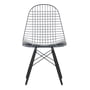 Vitra - Wire Chair DKW, basic dark / Gestell Ahorn schwarz, Filzgleiter (ohne Bezug)