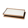 ArchitectMade - Tablett Turning Tray, 30 x 48 cm, schwarz / weiß