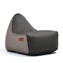 SACK it - RETRO it Canvas Sitzsack, dunkelbraun / sand
