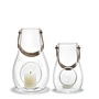 Holmegaard - Design with light Laterne (2er-Set) H 16 cm + 25 cm, klar