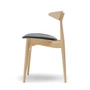 Carl Hansen - CH33P, Eiche geölt / Leder schwarz (Loke 7150)