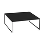 Hans Hansen - Less H 15/2 Couchtisch, Kufengestell schwarz / HPL schwarz