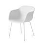 Muuto - Fiber Chair Tube Base, weiß recycled