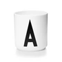 Design Letters - AJ Porzellan Becher A, weiß