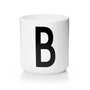 Design Letters - AJ Porzellan Becher B, weiß
