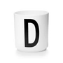 Design Letters - AJ Porzellan Becher D, weiß
