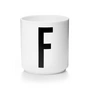Design Letters - AJ Porzellan Becher F, weiß