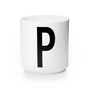 Design Letters - AJ Porzellan Becher P, weiß