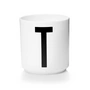 Design Letters - AJ Porzellan Becher T, weiß