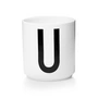 Design Letters - AJ Porzellan Becher U, weiß