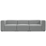 Hay - Mags Sofa 3-Sitzer, Kombination 1, hellgrau (Surface 120) (EU)