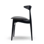 Carl Hansen - CH33P, Buche schwarz lackiert / Leder schwarz (Loke 7150)