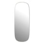 Muuto - Framed Mirror, groß, grau / Klarglas