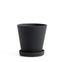 HAY - Blumentopf mit Untersetzer M, schwarz