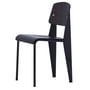 Vitra - Prouvé Standard Stuhl, Eiche dunkel / tiefschwarz (Filzgleiter)