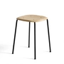 HAY - Soft Edge 70 Hocker, Eiche / schwarz